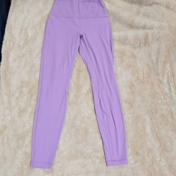 LULULEMON ALIGN HIGH-RISE LEGGINGS, SIZE 6 WISTERIA PURPLE - Picture 3 of 8